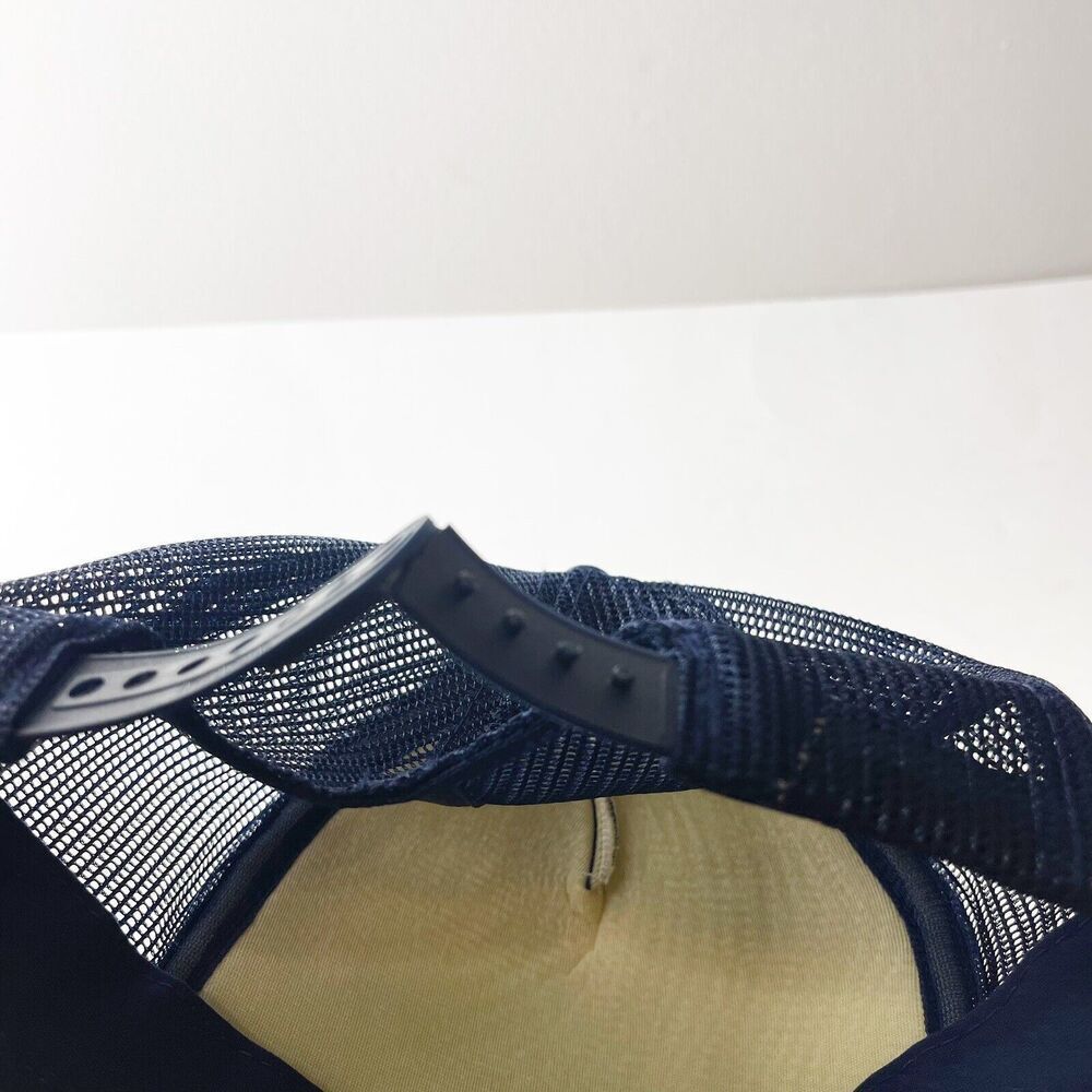 Vintage Navy Blue Trucker Hat Snap Back Mesh Ball Cap Gatlinburg Tennessee - Picture 14 of 16